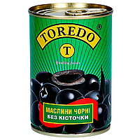 Маслины черные без косточки TOREDO 280г.