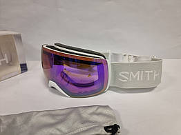 Гірськолижна маска Smith Skyline XL White Vapor Лінза S2 ChromaPop Everyday Violet Mirror