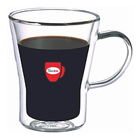 Набор чашек с двойным дном 2 штуки Con Brio 280 мл, кофейные чашки с двойными стенками, b2