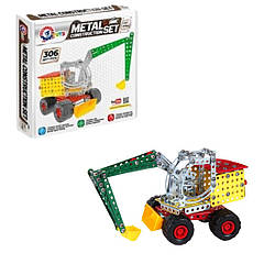 4784 Конструктор металевий Технок Екскаватор,306 деталей