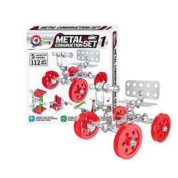 6399 Конструктор металевий Технок,112 деталей, 5 моделей