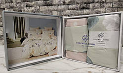 Комплект постільної білизни фланель Ромашка Colorful Home Євро розмір