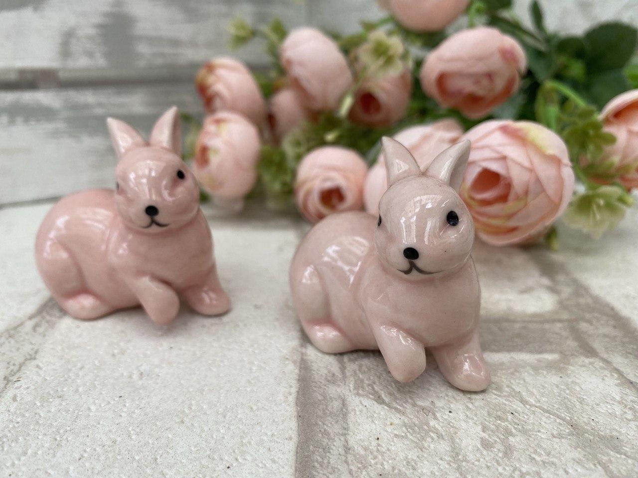 Статуетка керамічна "Кролик" 5*5 см, фото 1