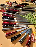 Набір кухонних ножів із підставкою 9 предметів Edenberg EB-3619 C Набір ножів із неіржавкої сталі на підставці, фото 6
