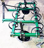 Пружинний культиватор передпосівний європак-1,6м навісний до мінітрактора ($-образна стійка, 7 лап в 2 ряди), фото 5
