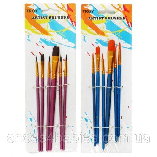 Набір пензлів для малювання (6 штук)