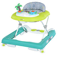 Ходунки ME 1103 PARADISE Tropical Green 3в1 с музыкальной игровой панелью, салатово-зеленый