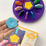 Набір крейди для малюків у формі квітки Djeco 12 кольорів DJ09005, фото 3