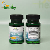Мелатонін, 3 мг, Swanson, 60 капсул