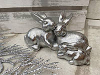 Статуетка великодня "Сімейство кроликів" 10*5,5см полістоун