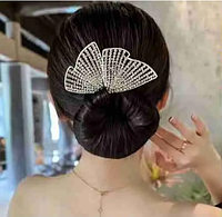 Елегантна шпилька твістер для волосся з камінцями