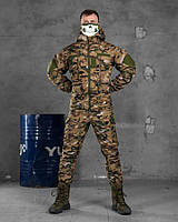 Тактический костюм мультикам софтшел REHYDRATION, осенняя военная форма мультикам с липучками под шевроны