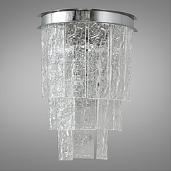 Кришталеве Бра каскад Diasha цоколь E14 колір Хром 816/2CH