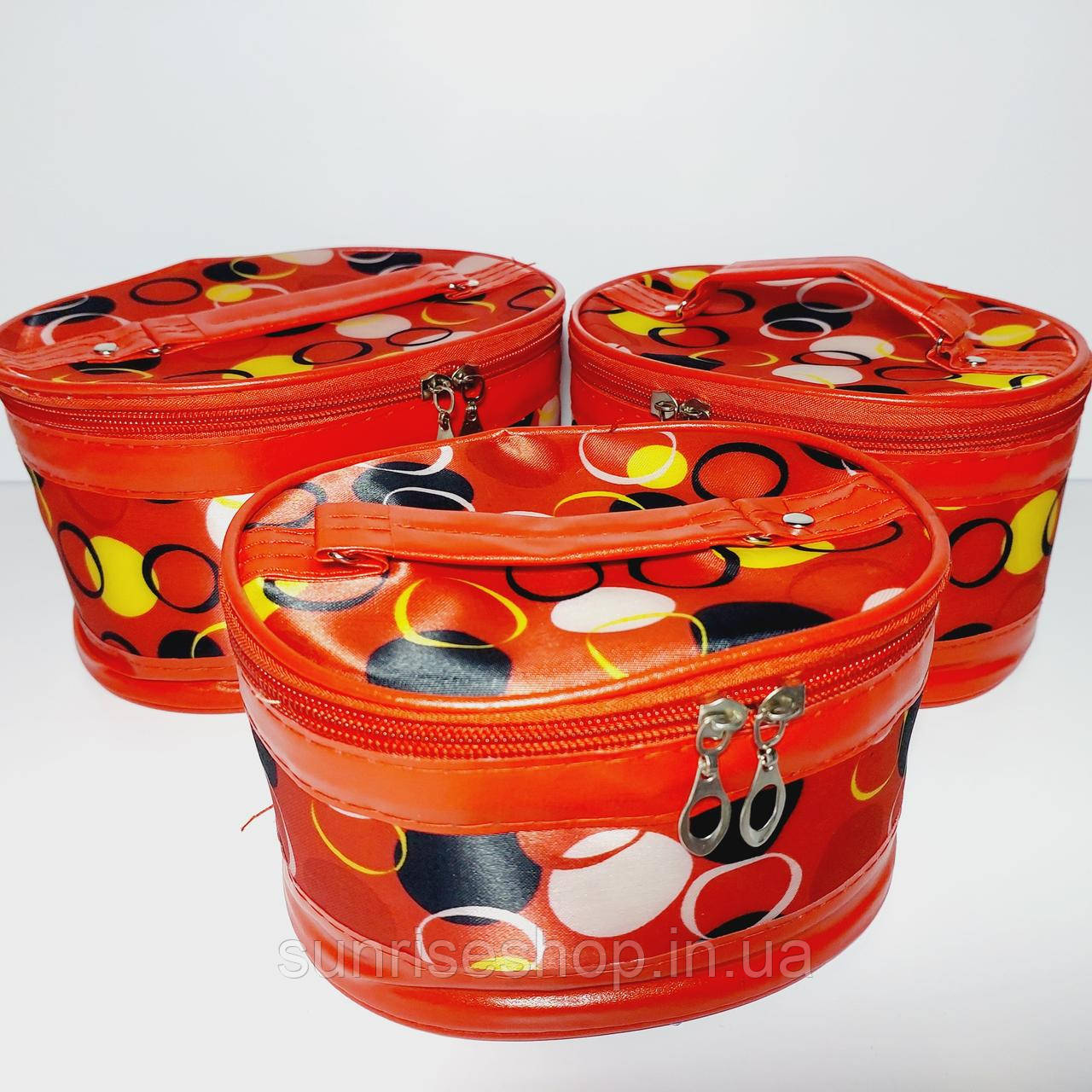 Набір косметичок 3 шт різного розміру