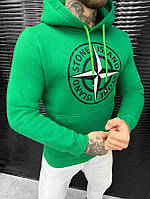 Худи на флисе Stone Island green ВТ6490