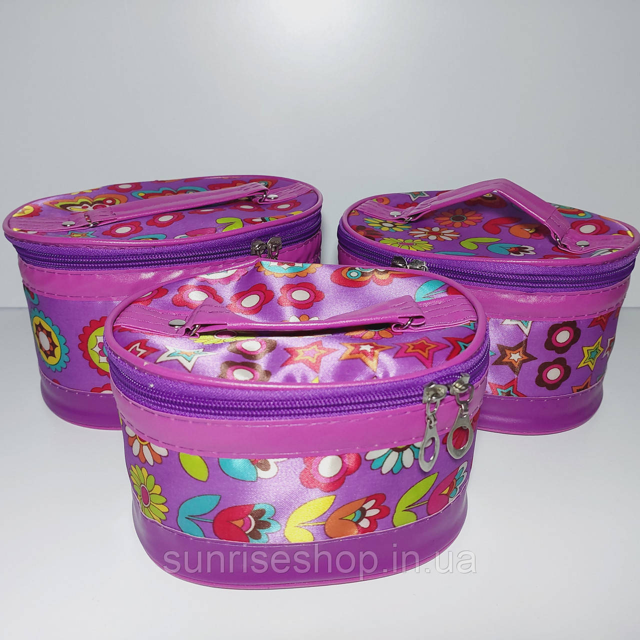 Набір косметичок 3 шт різного розміру