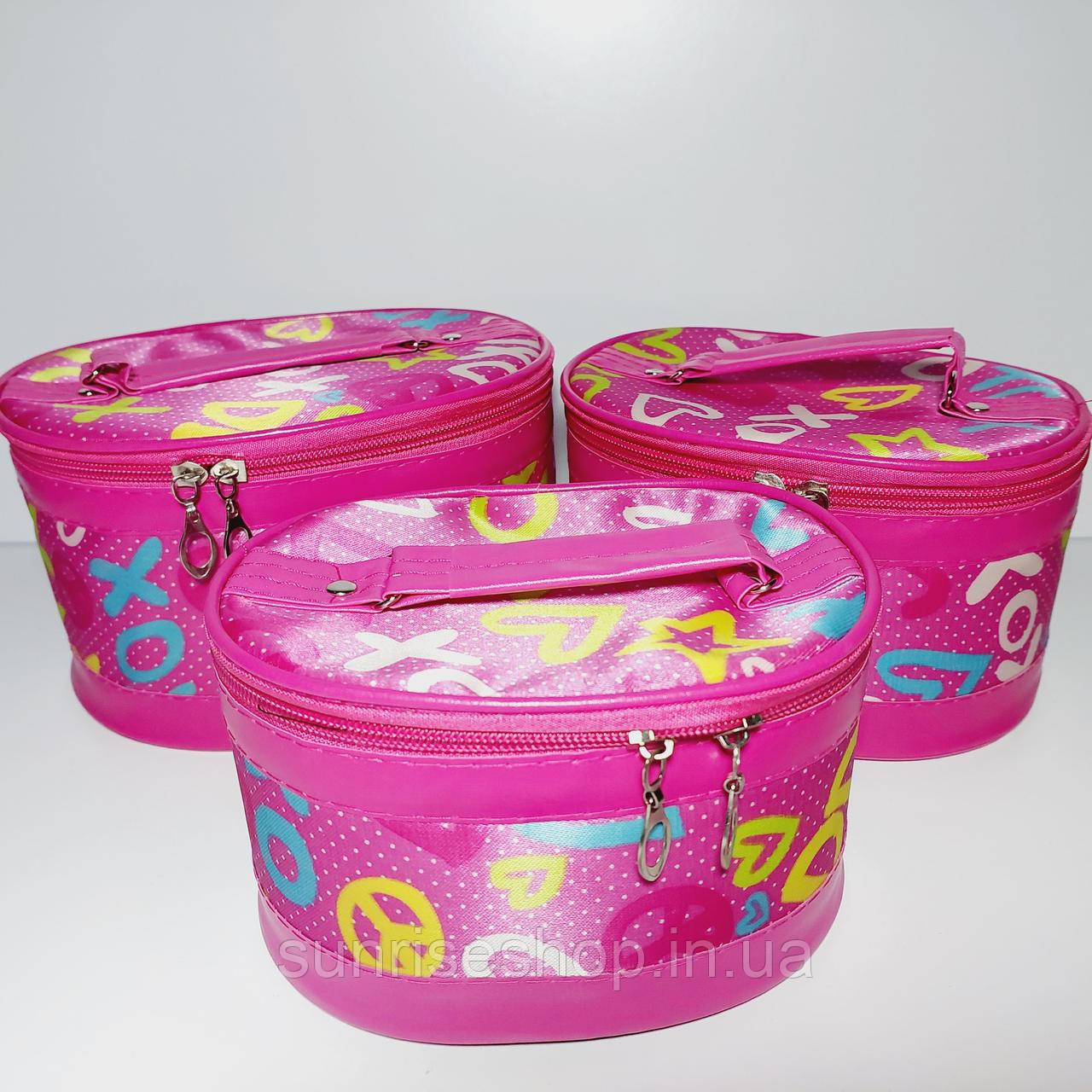 Набір косметичок 3 шт різного розміру
