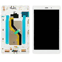 Дисплей Samsung Galaxy Tab A 8.0" 2019 T295 с тачскрином белый Original PRC с рамкой