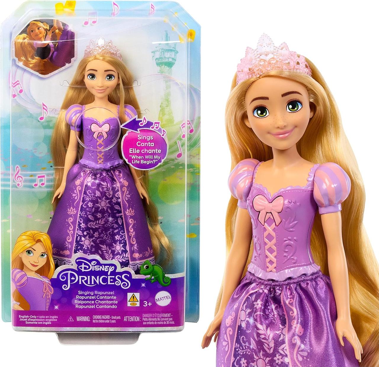 Лялька принцеса Дісней Рапунцель співаюча Disney Princess Rapunzel Mattel, фото 1