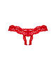 Стринги жіночі з відкритим доступом Obsessive AMOR CHERRIS crotchless thong, фото 5