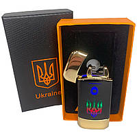 Дуговая электроимпульсная зажигалка с USB-зарядкой Украина LIGHTER HL-439.