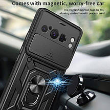 PC + TPU чохол Camshield armor для Google Pixel 8 Pro / синій, фото 5