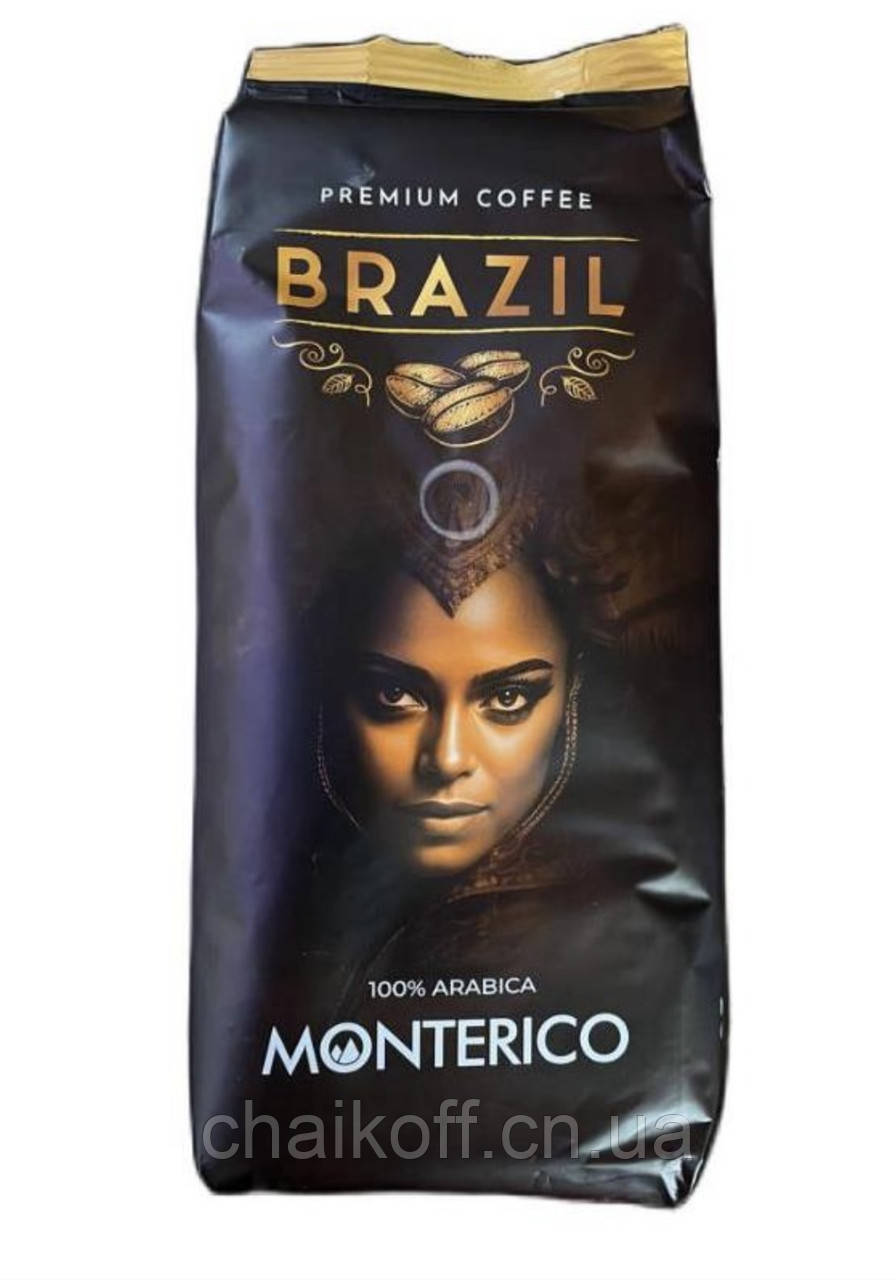 Кава в зернах Monterico Brazil 100% арбіка  1000 г (Іспанія)
