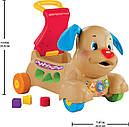 Каталка ходунки штовхачі Веселе цуценя Fisher Price Stride-to-Ride Puppy BMG86 Пошкоджена коробка, фото 8