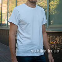 Футболка бавовна біла щільна 200 г/м2