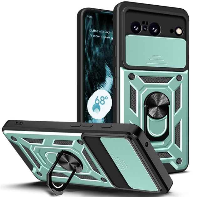 PC + TPU чохол Camshield armor для Google Pixel 8 / зелений