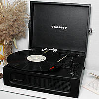 Вініловий програвач Crosley Voyager Black з Bluetooth