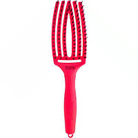 Olivia Garden Fingerbrush Boar & Nilon Medium Neon Pink Щетка для волос