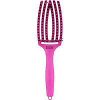 Olivia Garden Fingerbrush Boar & Nilon Medium Neon Purple Щетка для волос