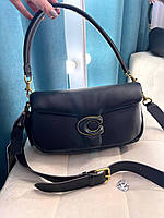 Женская сумочка из натуральной кожи в стиле Coach в классических цветах Polina&Eiterou + шопер