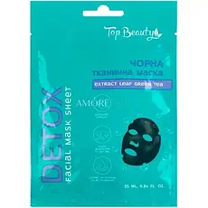 Маска тканинна Top beauty для зайвої Detox, 25 мл