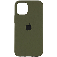 Чехол FULL Silicone Case для iPhone 13 Pro Max Dark Olive (силиконовый чехол силикон кейс айфон 13 Про Макс)