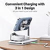 Бездротовий зарядний пристрій заряджання Ugreen 3-in-1 Wireless Charger White (CD278), фото 4