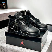Кроссовки Найк Air Jordan Retro 4 all black