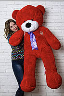 Мягкая игрушка большой плюшевый мишка подарок девушке 140 см Красный Монти