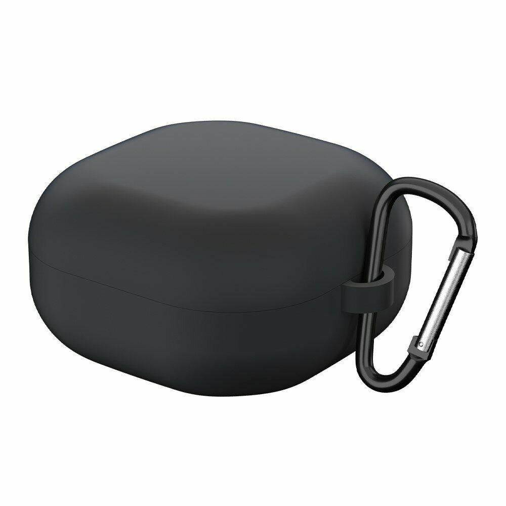 Силіконовий чохол із карабіном для Samsung Galaxy Buds FE чорний