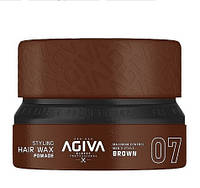 Восковая помада для укладки волос Agiva Styling Hair Wax Pomade Brown 07, 155 мл