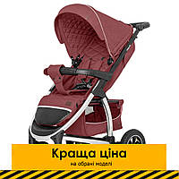 Коляска прогулянкова з надувними колесами CARRELLO Vista Air CRL-5511 Ruby Red Червоний Акція до 28.04