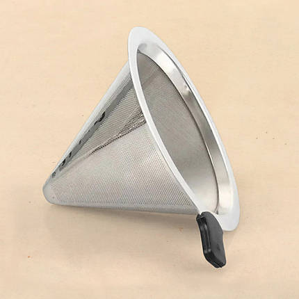 Багаторазовий металевий фільтр для кемексу 400мл "Конус", фото 1