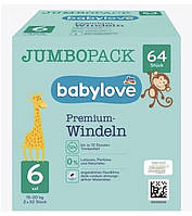 Подгузники Babylove premium 6 (15-20кг) 64шт