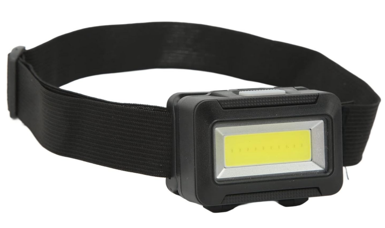 Ліхтар налобний PL-020, COB, 3xAAA, фото 1