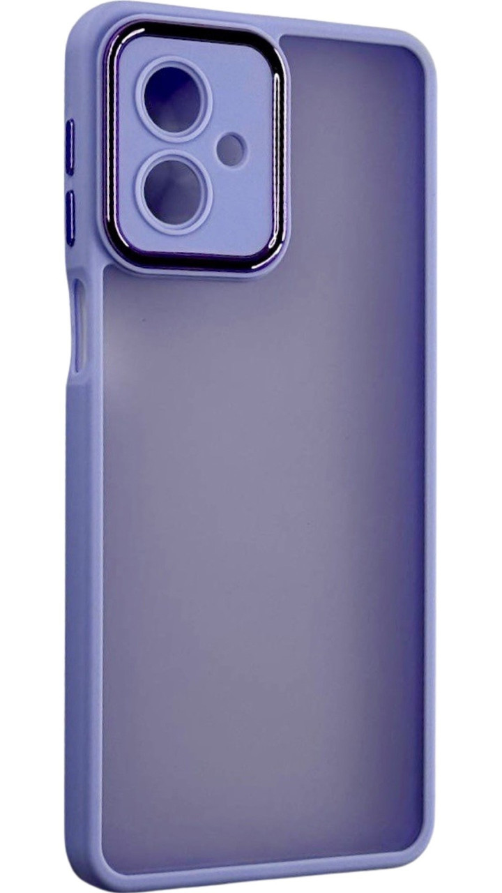TPU чохол Luxury Metal Lens на Motorola G54 фіалковий