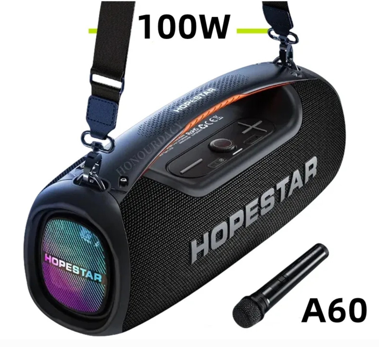 Портативна бездротова Bluetooth колонка караоке Hopestar A60 | BT5.1, 100 Вт
