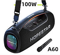 Портативна бездротова Bluetooth колонка караоке Hopestar A60 <unk> BT5.1, 100 Вт