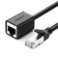 Удлинитель сетевого кабеля RJ45 Ugreen Ethernet кабель-удлинитель Cat 6 FTP 1000 Мбит/с 5 м Black (NW112)