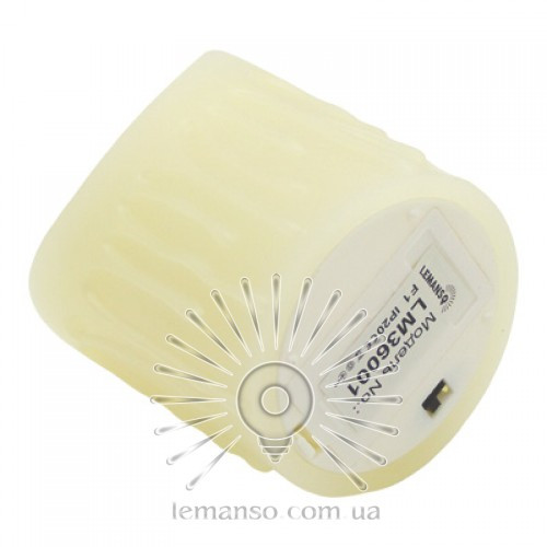 Свічка LED Lemanso 75*100 мм 2700 K 3xAAA (немає в комплект.) IP20 / LM36001 (+пульт + еф. полум'я) - фото 3 - id-p2098836685